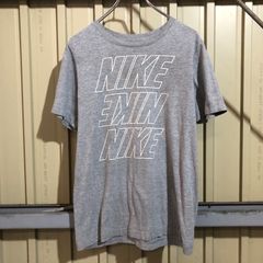 367 NIKE ロゴTシャツ ナイキ XL グレー プルオーバー 夏 キッズ 古着卸 アメリカ仕入