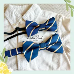 kdc2b 親子 蝶ネクタイ お揃い コーデ キッズ 蝶ネクタイ ネクタイ 入学式 卒園式 フォーマル 結婚式 発表会 演奏会 スーツ 披露宴 パーティー ハロウイン クリスマス 七五三 ベビー ジュニア 子供用 ゴムひも簡単 装着 男の子 柄 無地