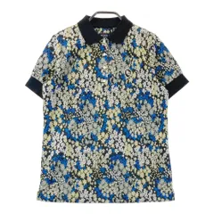 サイズ：1 PEARLY GATES パーリーゲイツ  半袖ポロシャツ 花柄 ブラック系 [240101428744] ゴルフウェア レディース ストスト