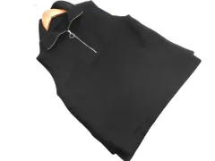 FREAK'S STORE フリークスストア ハーフジップ ニット ベスト sizeF/黒 ◇■ レディース