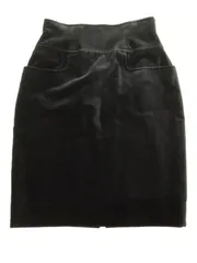MissDior/ミスディオール　ベロアスカート　M　黒【中古品】