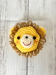 ライオン バッジ　あみぐるみ