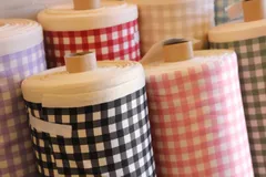 2m 販売　ギンガムチェック　コットンツイル　ハギレ　生地