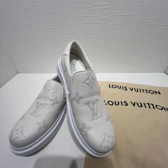 ★新品★Louis Vuitton　大人用　スリッポン　靴　ホワイト　ヴィトン