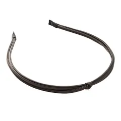 【ダークブラウン×ワンサイズ】[Cream dot. クリームドット公式] ヘアアクセサリー レディース カチューシャ 大人 ヘアバンド 髪留め まとめ髪 2連 二重 ノット 結び目 クロス スリム 細い 大人っぽい  