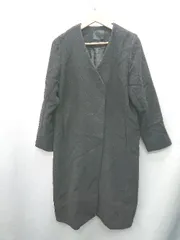 ■ ⊇ KBF URBAN RESEARCH 長袖 ノーカラーコート サイズ1 ブラック レディース E  【1409100019827】