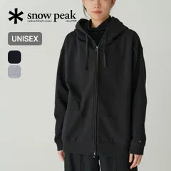 【新品】snow peak スノーピーク リサイクルドコットンジップアップフーディ