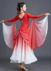 新品 未使用  新作 スタンダード練習用ワンピースパーティーにも最適な一着 社交ダンスドレス ラテンダンス衣装 レッスンウェア ステージ衣装