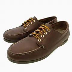 エルエルビーン L.L.BEAN デッキシューズ チロリアンシューズ レザー 革靴 茶 ブラウン 7.5 約25.5～26㎝ 0221 ☆AA★のサムネイル