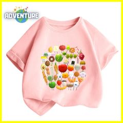 ひみつのおるすばん 半袖Tシャツ 薄手トップス ピンク ROBLOX　ゲーム 90 100 110 120 130 140 150  子供服キッズ服