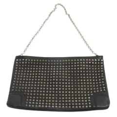 CHRISTIAN LOUBOUTIN (クリスチャンルブタン) LOUBIPOSH CLUTCH ルビポッシュ クラッチ スタッズ チェーン ショルダーバッグ ブラックのサムネイル