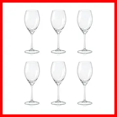 ワイングラス6個セット 390ml 食洗機対応 ボヘミアングラス SOPHIA ガラス製  クリスタレックス 40814-390-6