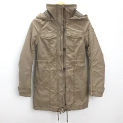 H■アバクロンビー&フィッチ/Abercrombie&Fitch 裏ボア ミリタリーコート【XS】ベージュ/LADIES■8【中古】