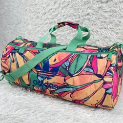 adidas アディダス　ボストンバッグ　花柄　2way ショルダーバッグ　ハンドバッグ　ジム　フラワープリント　肩掛け　大容量