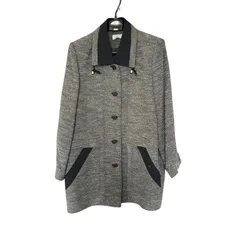 Z1567 HB CREATED BY HORIBE 日本製 グレー ジャケット レディース コート アウター ツイード ビンテージ