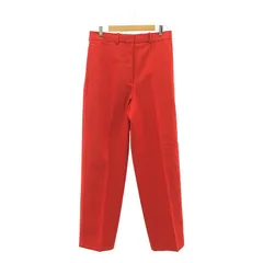 【美品】  CELINE / セリーヌ | フィービー期 メリノウール ワイドパンツ | 40 | レッド | レディース
