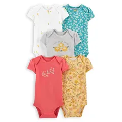 ベビー 半袖 ボディスーツ 肌着 5枚セット 60 70 80 90 95 【bss-47】