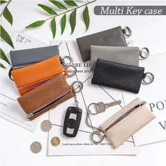 ☆ マルチキーケース マルチキーケース スマートキーケース おしゃれ レディース メンズ 鍵 ポーチ キーケース スマートキー 小銭入れ マルチケース ミニ 薄い キーリング プルーラルホルダー 収納 多機能 合皮 リモコンキー リップ 小物 かわいい