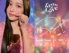 【中古】コレクションカード(女性) TWICE/ミナ/裏面印刷サイン・メッセージ入り/CD「Taste of Love」封入特典フォトカード