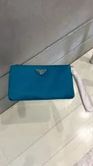 PRADA ポーチ リストレット ロゴプレート