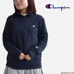  チャンピオン Champion トレーナー ハーフジップ スウェット シャツ 裏毛 メンズ レディース 男女兼用 ユニセックス 定番 カジュアル M L XL C3-B020 ネイビー 紺