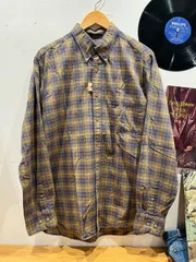 古着　チェックシャツ　グリーン