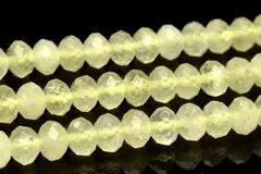 リビアングラス　3x4.5mm　１連（約３８ｃｍ） パワーストーン 天然石 _RG705-2