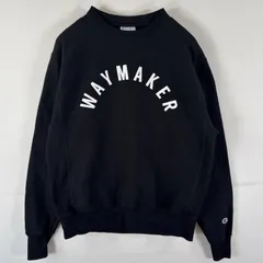 古着 チャンピオン Champion スウェット リバースウィーブ トレーナー ロゴプリント プルオーバー クルーネック MEDIUM  ブラック メンズ