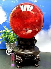約:217mm 13720g 超綺麗★赤水晶丸玉B91B1/432B23D 約:217mm 13720g 超綺麗☆赤水晶丸玉B91B1/432B23D - メルカリ