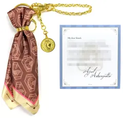 【中古】雑貨 アズール・アーシェングロット バッグチャーム(コインモチーフ＆スカーフ)＆メッセージカード 「ディズニー ツイステッドワンダーランド バレンタインデーギフト」