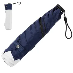 【LDKベストバイ受賞】KIZAWA 超軽量 カーボン日傘 110g-140g 日傘 uvカット 100 遮光 折りたたみ日傘 完全遮光 遮熱 5級撥水 日傘兼用雨傘 レディース 折り畳み日傘 晴雨兼用 母の日 プレゼント【コンビ】オフ×ネイビー