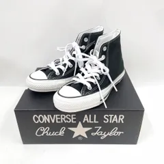 〇〇CONVERSE コンバース レディース スニーカー ALL STAR 100 COLORS HI サイズ23.5cm 1CK561 ブラック
