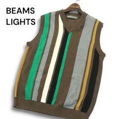 BEAMS ビームス フェアアイル柄 ニットベスト L ウール100% - メルカリ