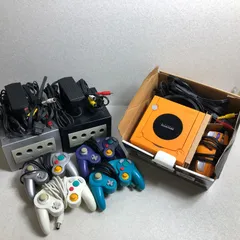 【DH1098】ジャンク 3台まとめ 任天堂 ニンテンドーゲームキューブ オレンジ/ブラック/シルバー NINTENDO GAMECUBE