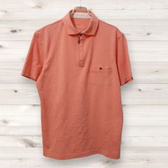 D0249 イルファーロ IL FARO ポロシャツ 半袖 (LL XL) オレンジ 無地 レギュラーカラー 綿/コットン