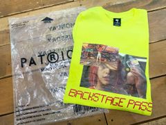 ★未使用品 PATRIOT/パトリオット Back Stage Pass Long Sleeve Tee グラフィックプリントロンT メンズ XLサイズ ネオンイエロー ★
