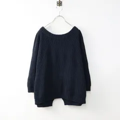 2022SS ドゥーズィエムクラス Deuxieme Classe Lily Linen アゼ プルオーバー/ネイビー 畦編み シルク リネン ニット【2400014169898】のサムネイル