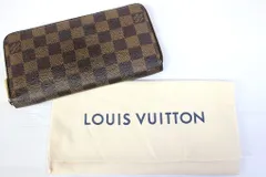 V10 【正規品保証】 ルイヴィトン LOUIS VUITTON ダミエ エベヌ ジッピー ウォレット 長財布 メンズ レディース N41661 USED 中古 シリアル CA0131