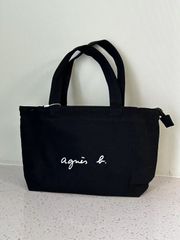 アニエスベー agnes b. バッグ トートバッグ エコバッグ レジ袋 コンビニ 鞄 カバン キャンバス ギフト プレゼント ブラック