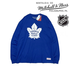 ミッチェルアンドネス NHL ホッケー ロンT 長袖 青 250407