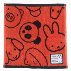 【メール便】ミッフィー ミニタオル ジャガードハンカチタオル オーガニックコットン ミッフィーアンドアニマルズ ディックブルーナ 丸眞 汗拭きタオル 絵本キャラクター グッズ 
