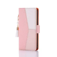 新品 iPhone14 ケース 手帳型 おしゃれ 6.1インチ対応 全面保護 顆粒感と凹凸感の表層レザー iPhone 14 手帳型ケース 可愛い 安い 良い手触り スマホケース iPhone14 手帳型 使いやすい 真珠タッセル付き スタンド機能 ツートン