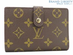 【未使用】ルイヴィトン　LOUIS VUITTON　モノグラム　ポルトフォイユ ヴィエノワ　二つ折り がま口財布　コンパクト財布　ダークブラウン　M61674