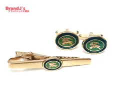 極美品✨箱付き✨バーバリー ネクタイピン カフスボタンセット シルバー 極美品✨箱付き✨バーバリー ネクタイピン カフスボタンセット