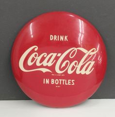 コカコーラ ホーロー看板 ボタンサインCoca Cola Coke 昭和レトロ