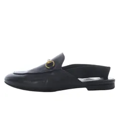 【未使用保管品】GUCCI グッチ スリッパ ホースビット 36 ブラック 黒 GUCCI 美品△GUCCI グッチ ホースビット レザー使い ファー