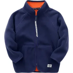 ☆ ネイビー ☆ 120cm ☆ キッズ フリースジャケット 暖かい 防寒 フリース ジャケット キッズ アウター おしゃれ フリースジャケット 子供服 ジャンパー 男の子 女の子 子ども こども 通学 ジャンバー 秋冬 可愛い 冬 秋 オシャレ 防寒 上着