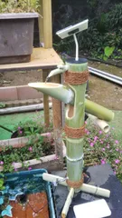 もち様専用、極太背高ししおどしソーラー及び電池セットで即運転