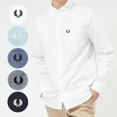フレッドペリー メンズ 長袖 オックスフォードシャツ ボタンダウンシャツ OXFORD SHIRT M5516 FRED PERRY WHITE
