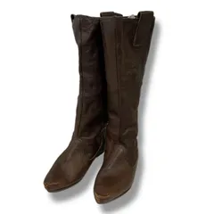 HIPS ヒップス saint tropeyz ロングブーツ 36 1/2 24cm ブーツ レザーブーツ ダークブラウン ウエスタン 日本製 レディース 冬 ゴーゴー古着久喜倉庫店 鴻388